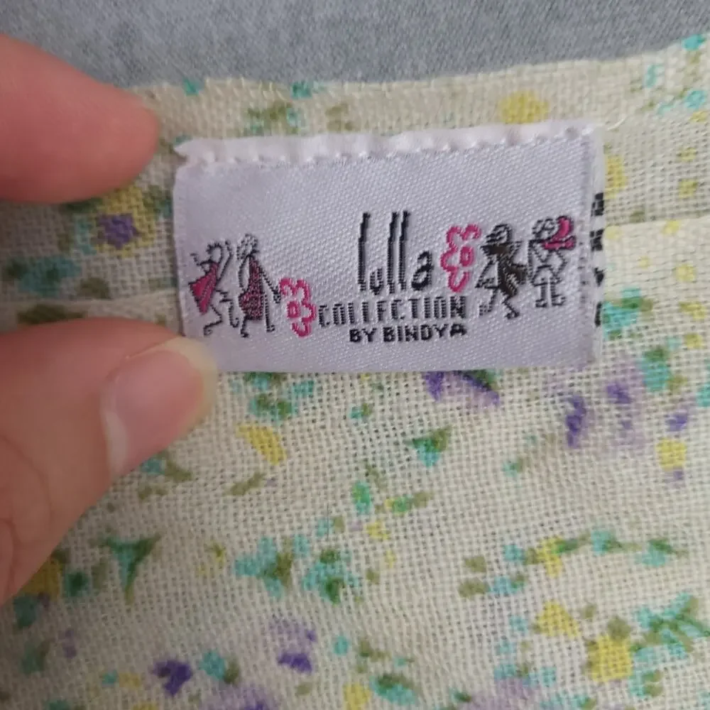 Vintage Lulla Collection By Bindya Silk & Wool Floral Scarf Blanket 72